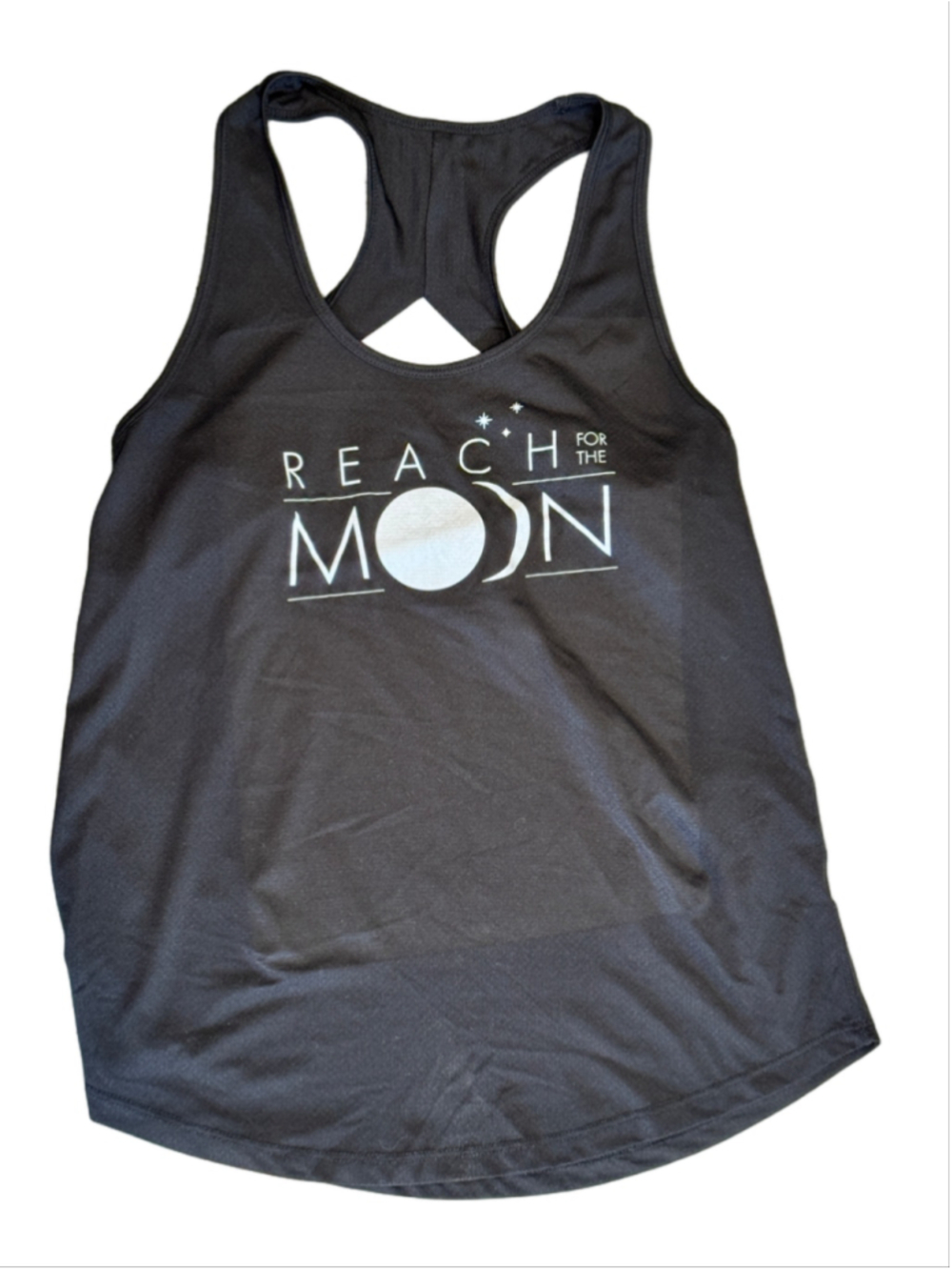 Reach for the Moon Open Back Athletic Tank Top